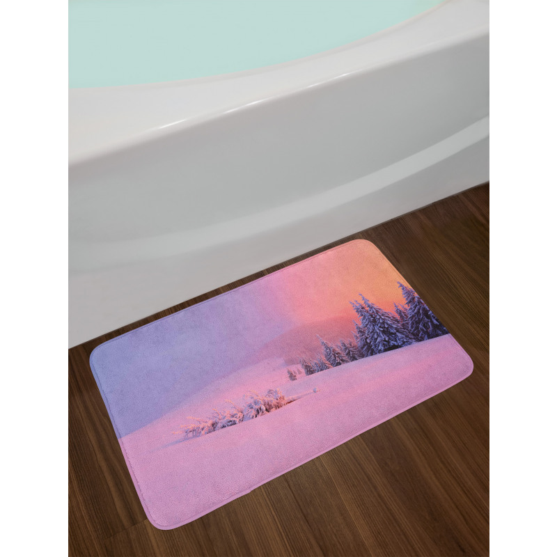 Winter Scenery Bath Mat