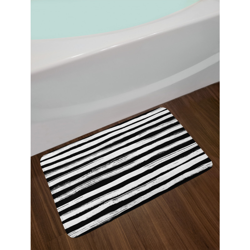 Abstract Ink Bath Mat