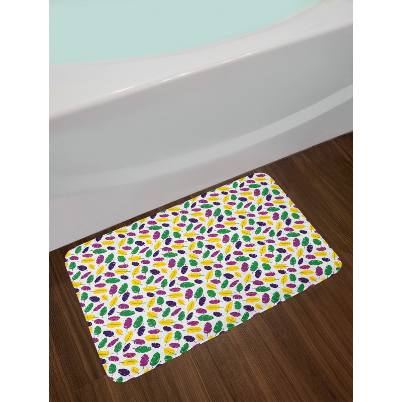 Symbolic Mardi Gras Design Bath Mat