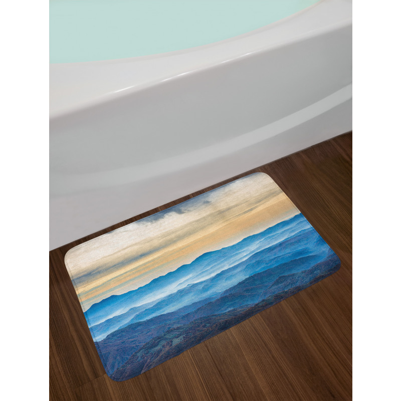 Blue Sea Cream Sky Bath Mat