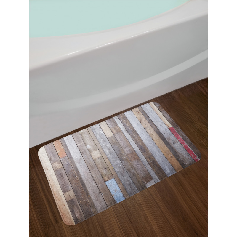 Retro Effect Photograph Bath Mat