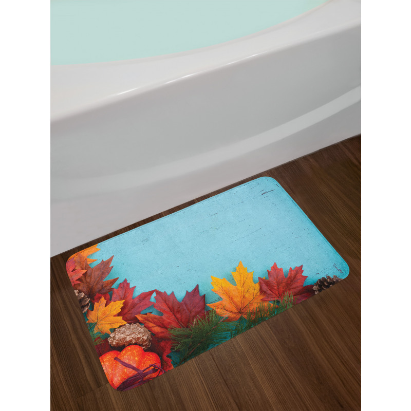 Canadian Maple Foliage Bath Mat