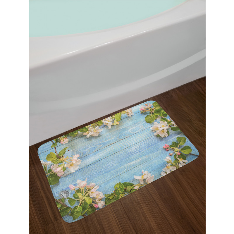 Fresh Flower Pattern Bath Mat