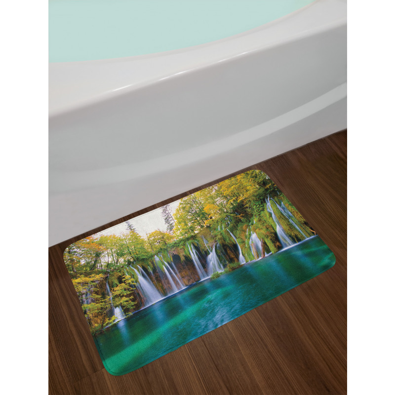 Many Small Waterfalls Photo Bath Mat