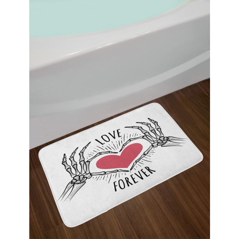 Scary Hands Love Forever Bath Mat