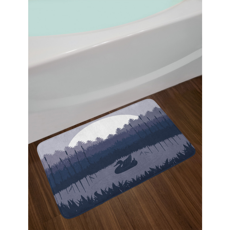 Gloomy Night Layout Summer Bath Mat