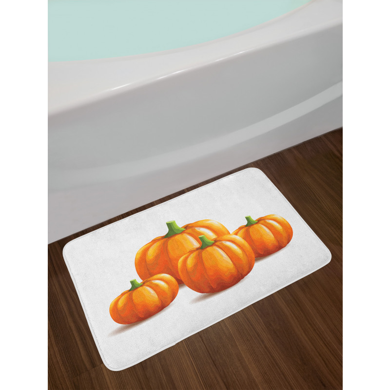 Fall Season Fruits Bath Mat