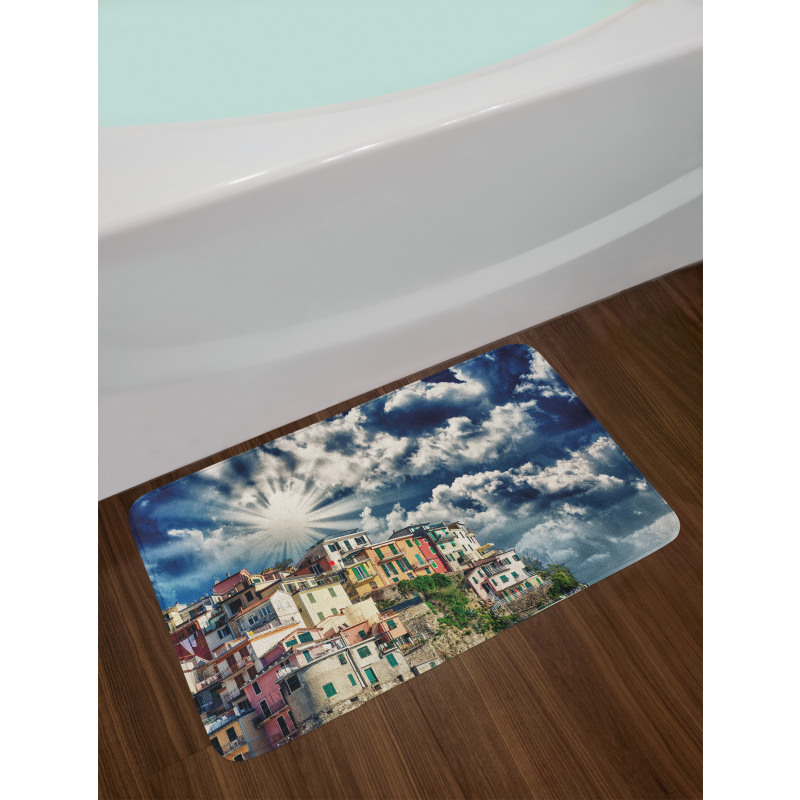 Mediterranean Coast Houses Bath Mat