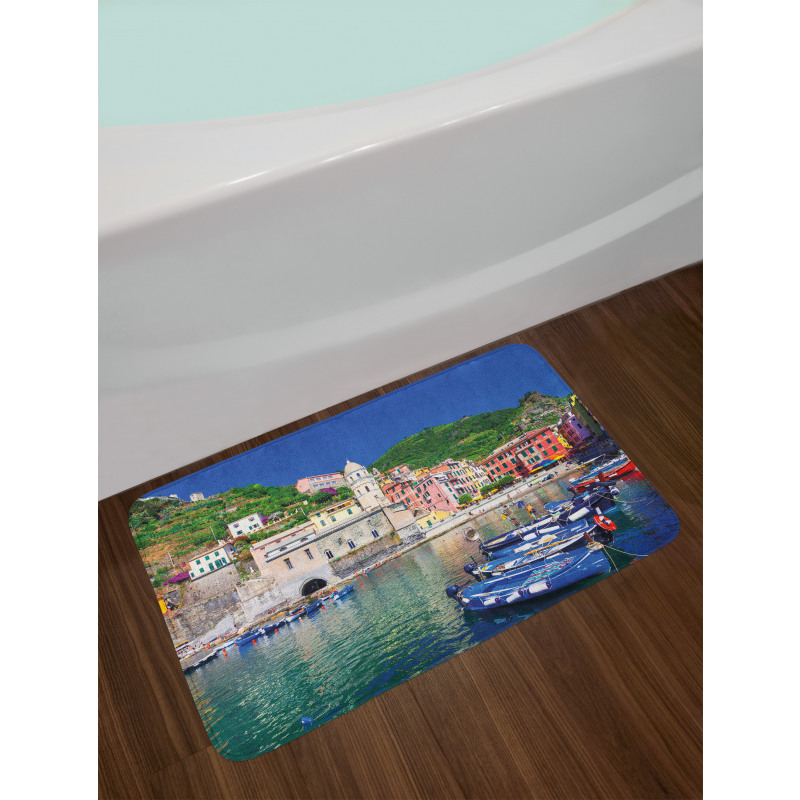 Panoramic Italian Village Bath Mat