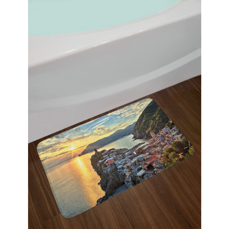 Sunrise View with Cliffs Bath Mat