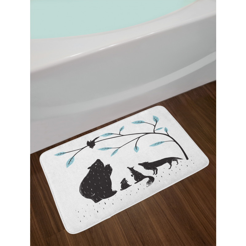 Forest Fauna Bath Mat