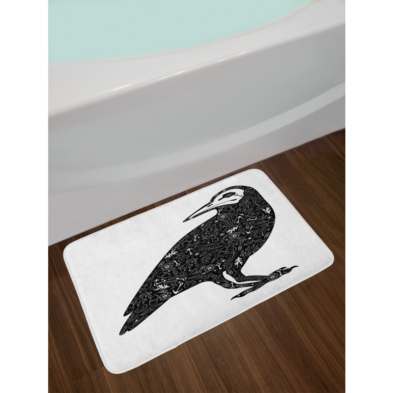 Gothic Art Ornate Bird Bath Mat