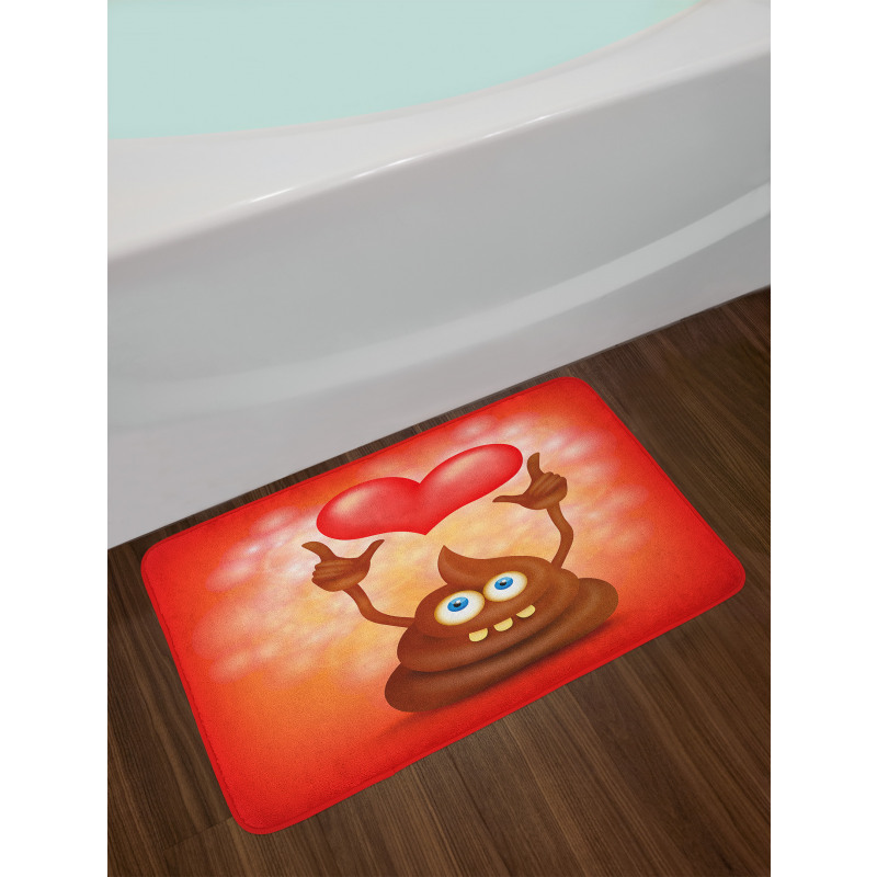 Whimsical Turd Love Bath Mat