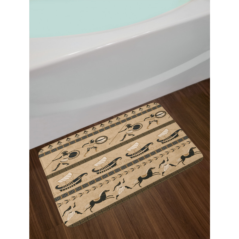 Horses Royals and Warriors Bath Mat