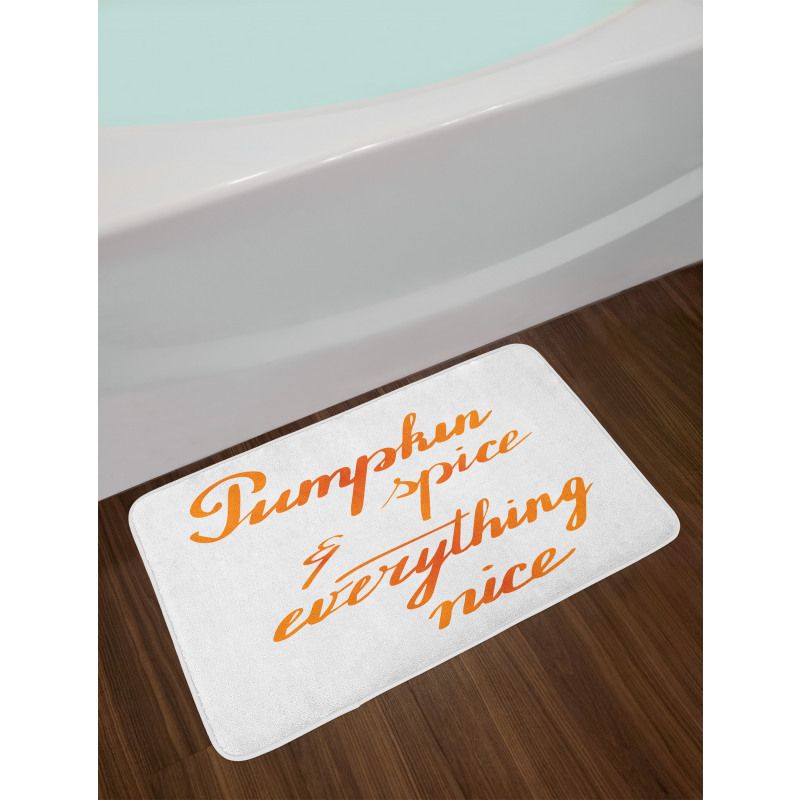 Nice Brush Writing Bath Mat