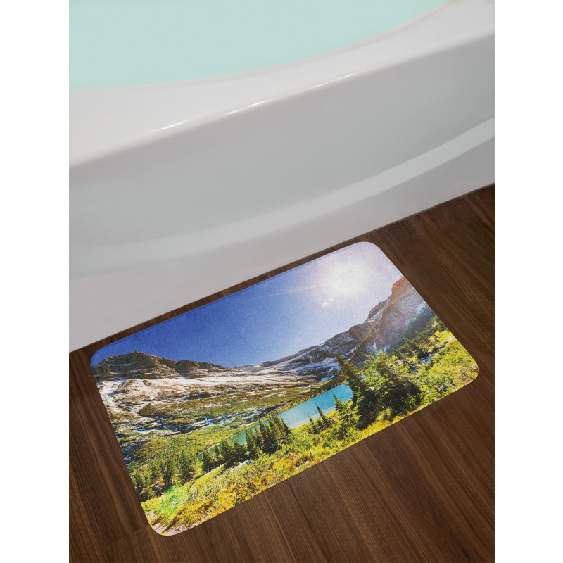 Peaceful Nature Scene Montana Bath Mat