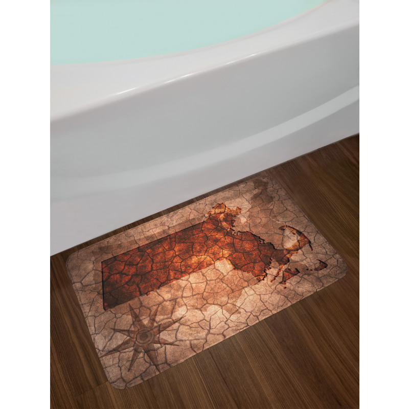 State Map USA Theme Bath Mat