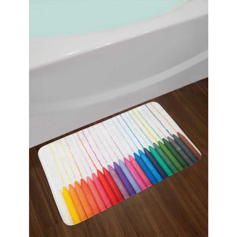 Color Scale of Paint Craft Bath Mat