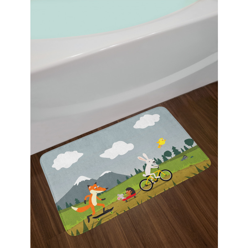 Having Fun in Nature Bath Mat