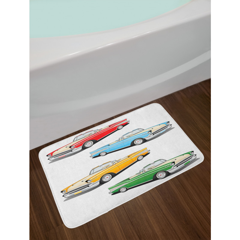 Roadsters Old Vintage Bath Mat