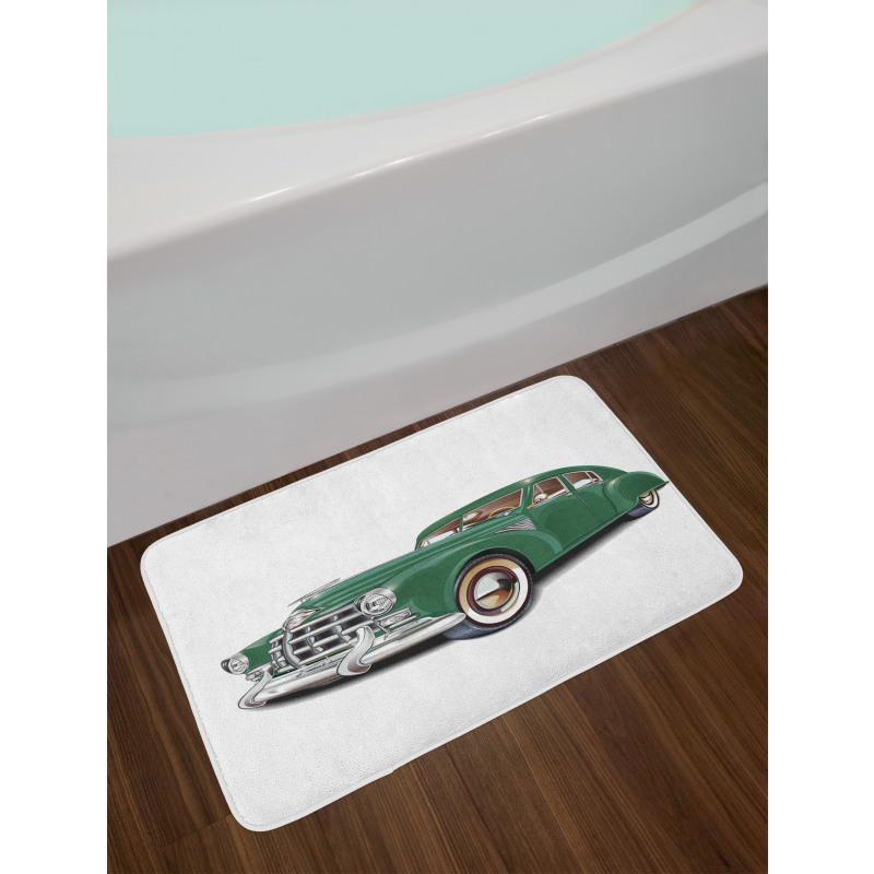 Nostalgic Vintage Car Bath Mat