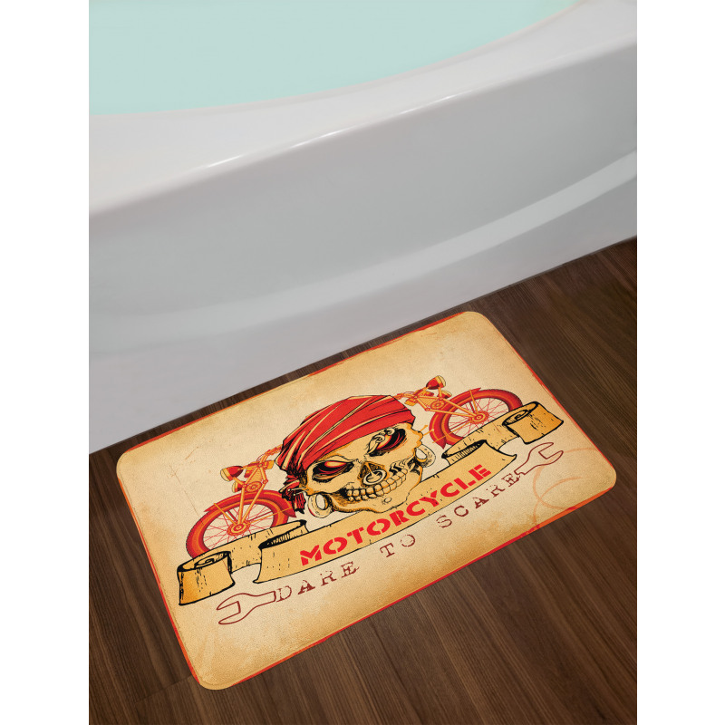 Spooky Racer Motorcycle Bath Mat