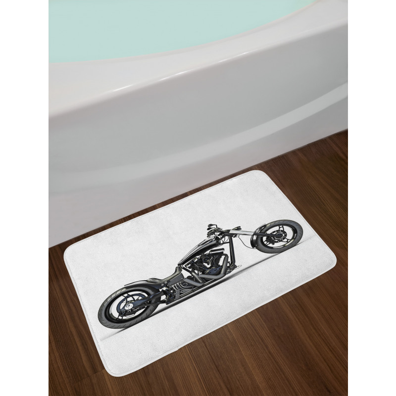 Custom Motorcycle Bath Mat