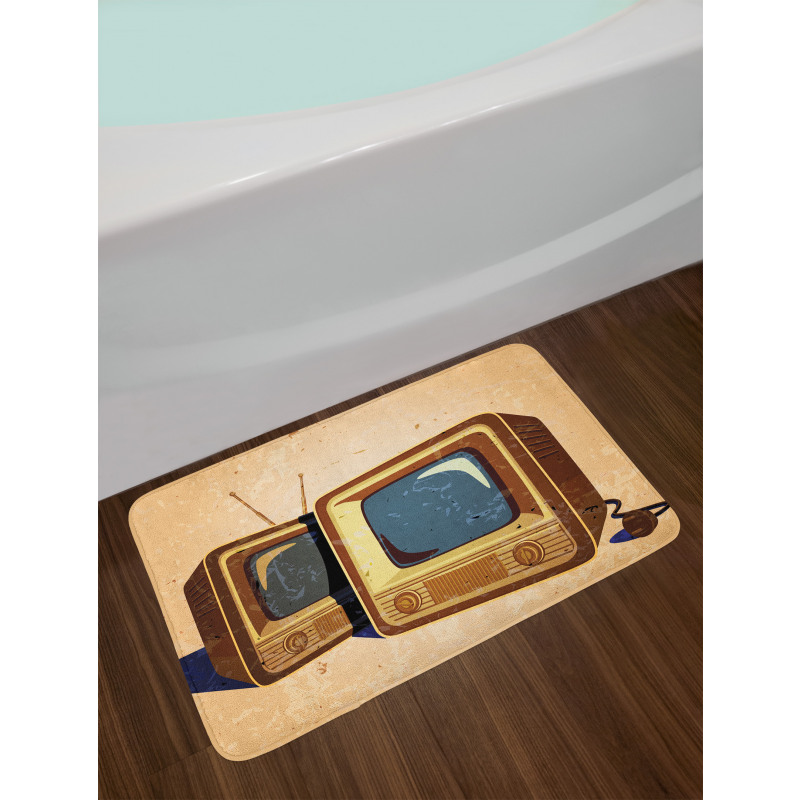 Nostalgic Televisions Bath Mat