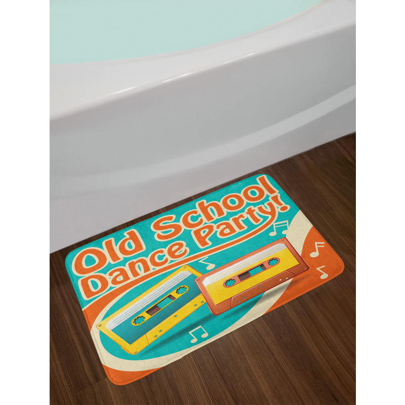 Nostalgic Dance Party Bath Mat