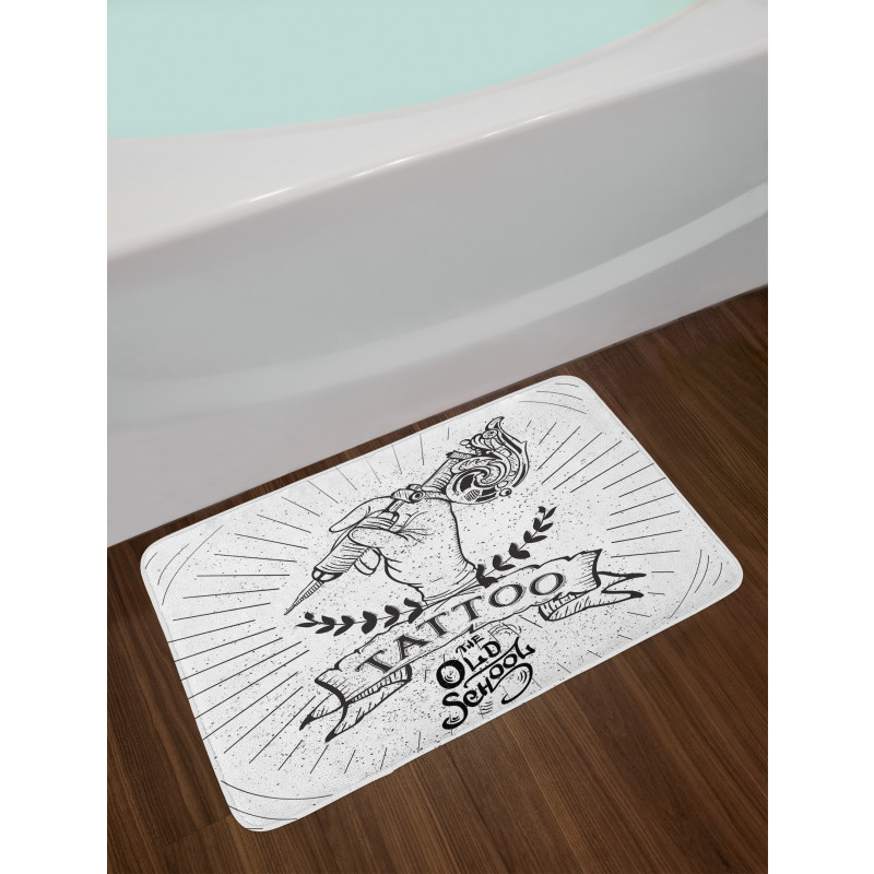 Tattoo Artist's Hand Bath Mat