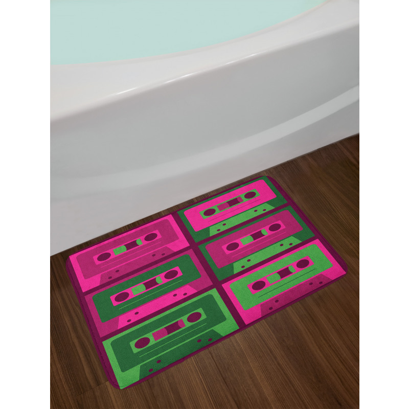 Cool Vintage Cassettes Bath Mat