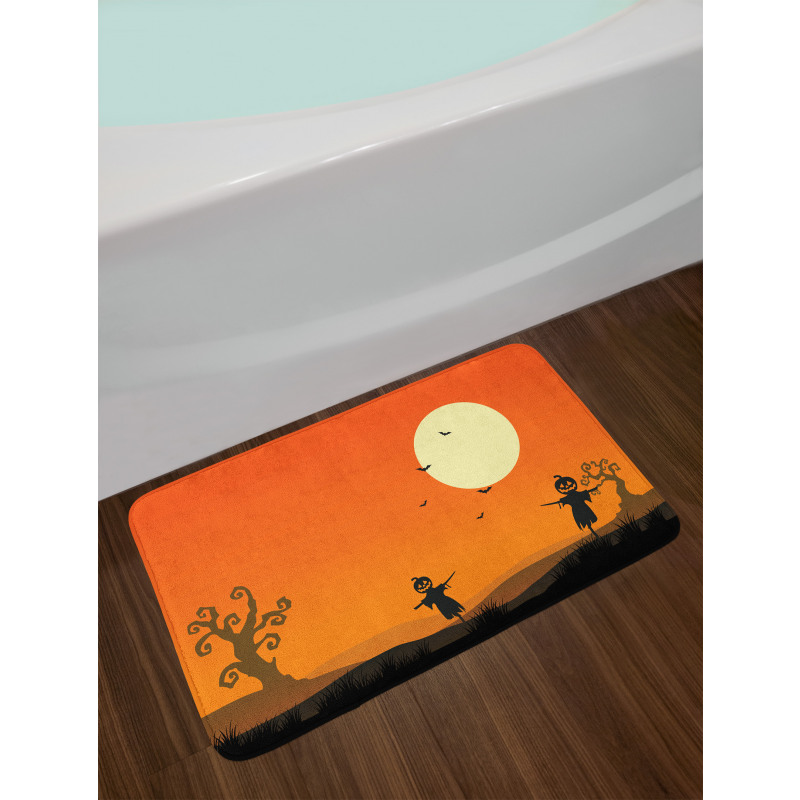 Scary and Bats Bath Mat