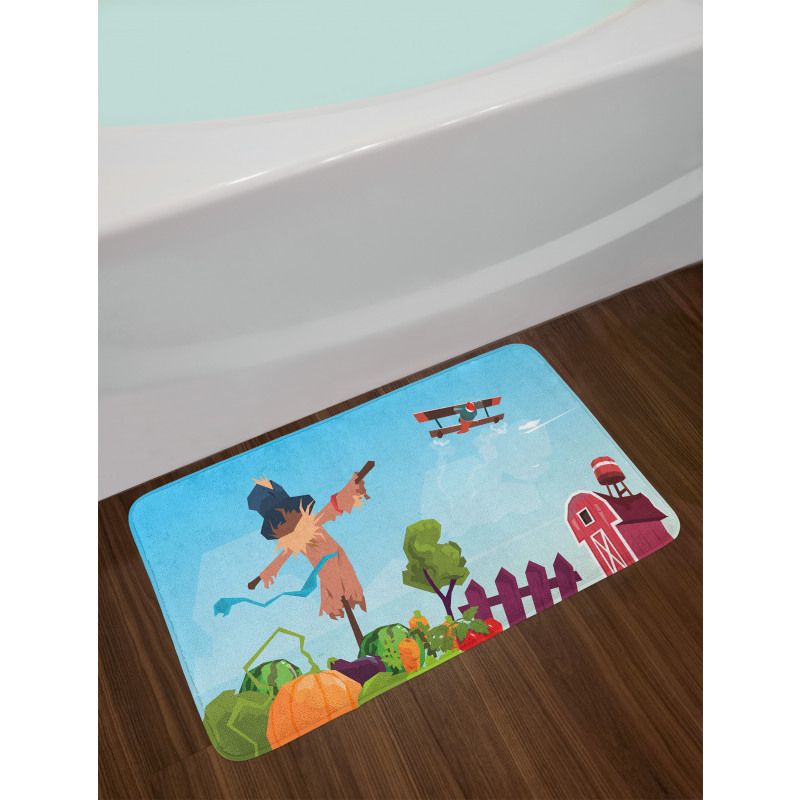 Countryside Cartoon Bath Mat