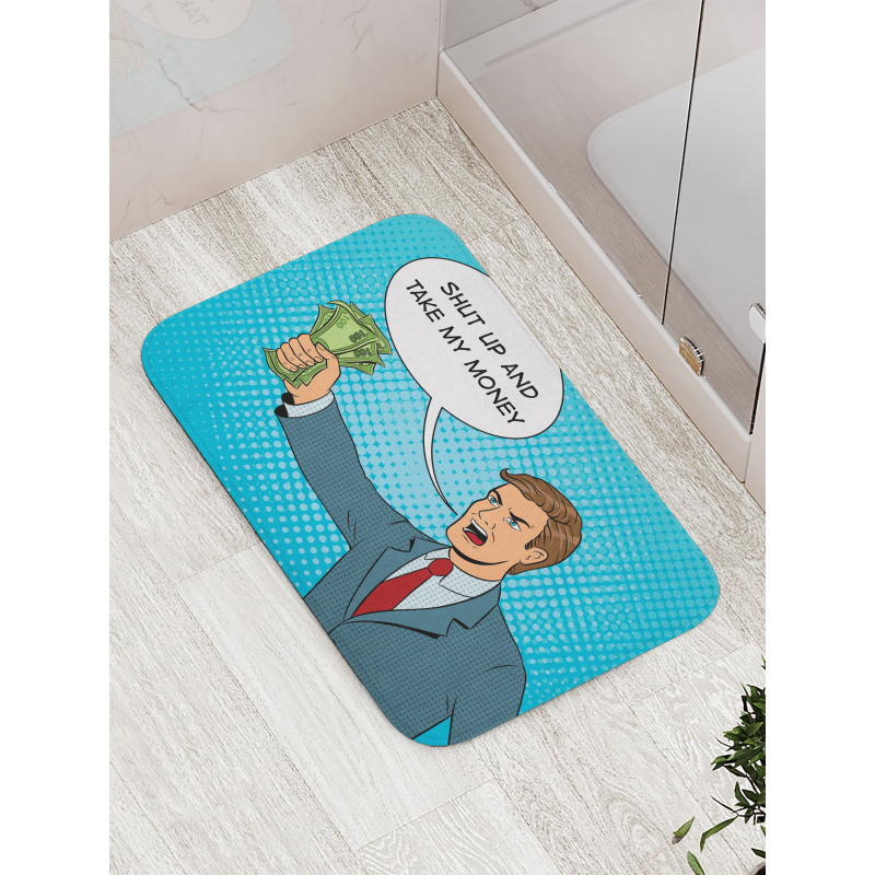 Shut up and Take My Money Man Bath Mat