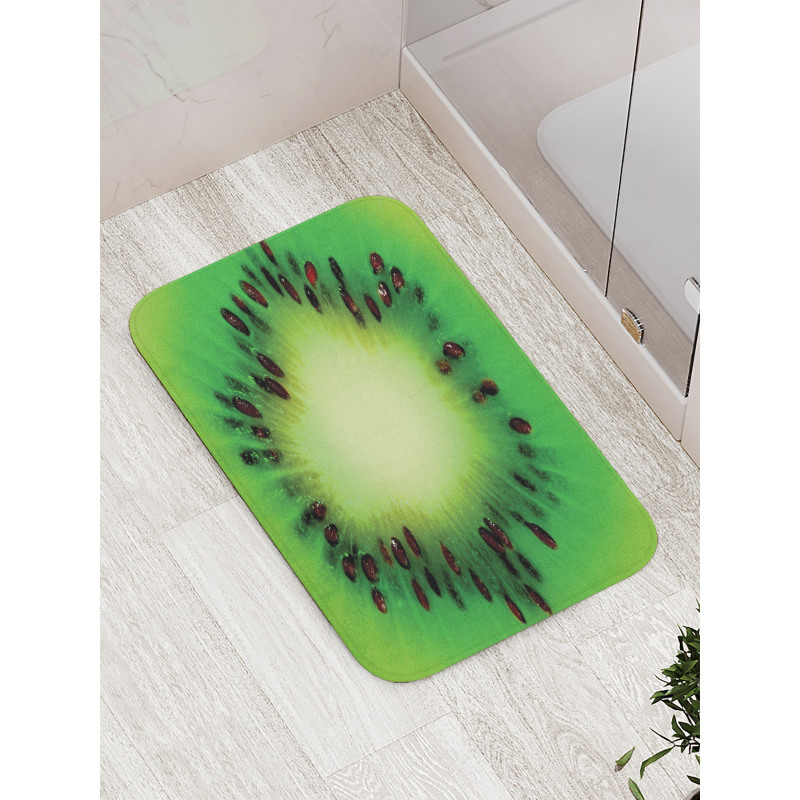 Close up Photo Sliced Fruit Bath Mat