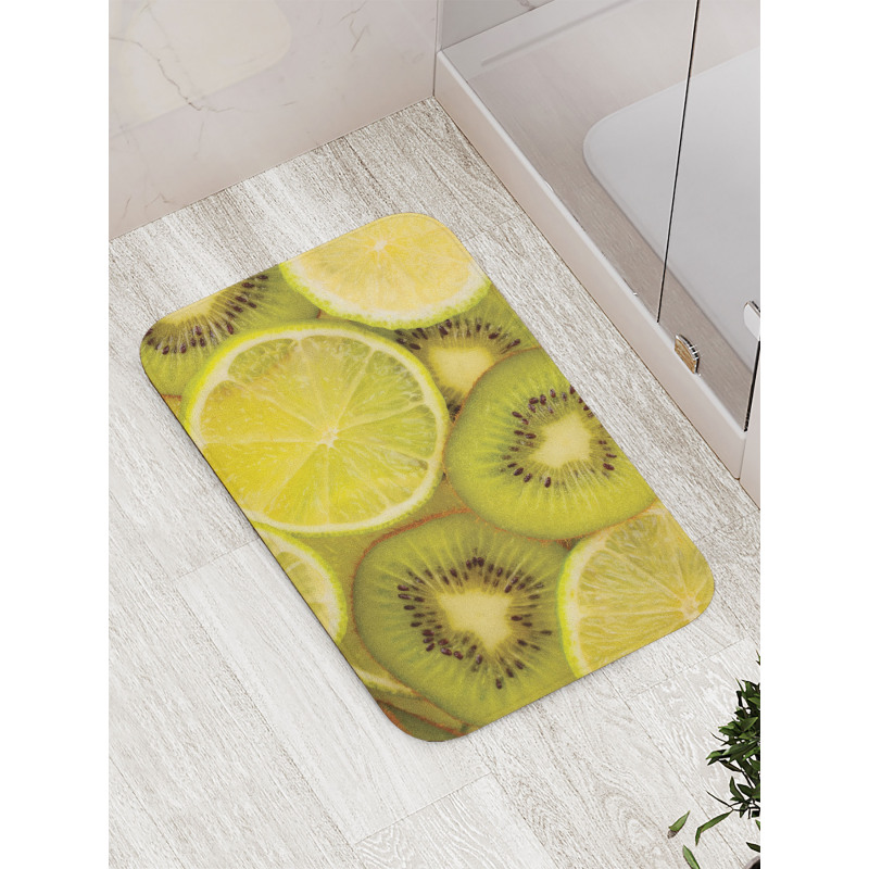 Close up Exotic Fruit and Lime Bath Mat