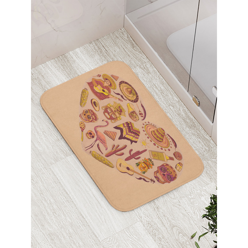 Latin American Folkloric Bath Mat