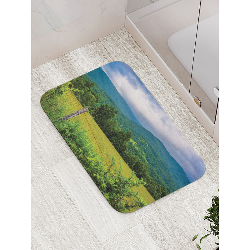 Rural Old Fence Photo Bath Mat