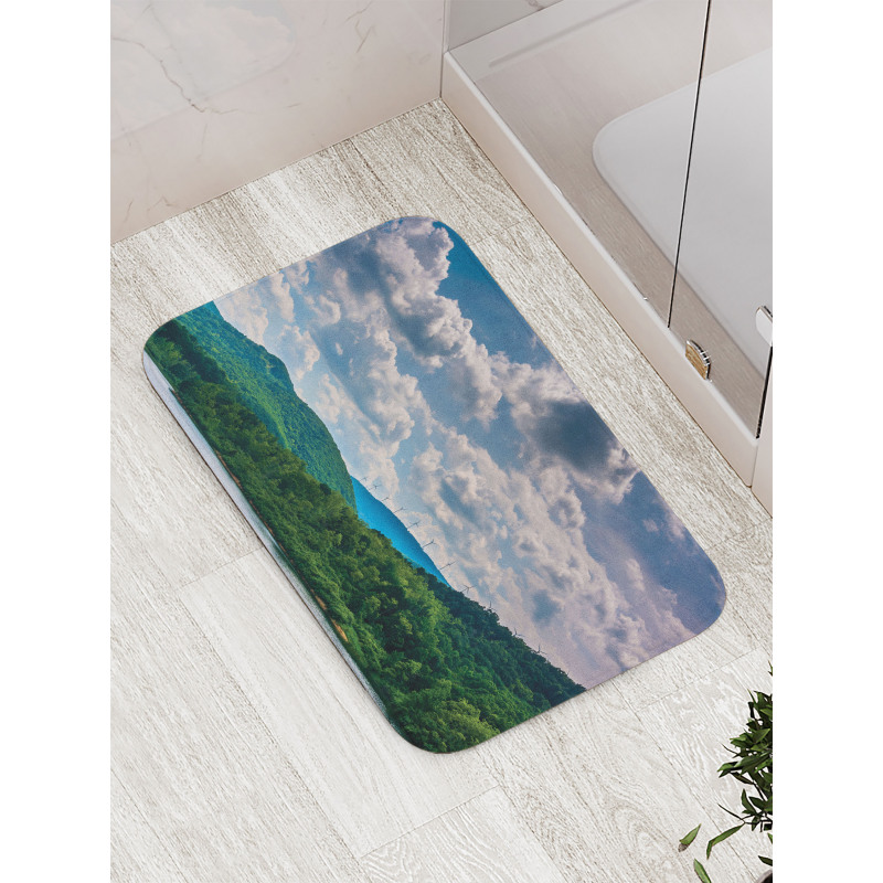 Windmills on Mountain Bath Mat