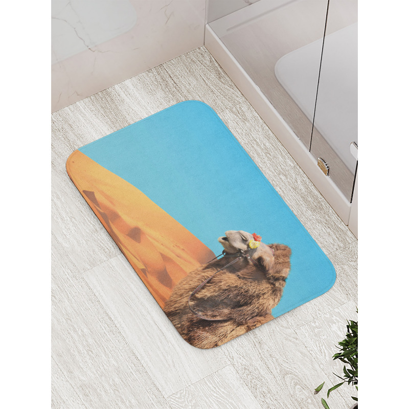 Camel Sand Dunes and Sky Bath Mat