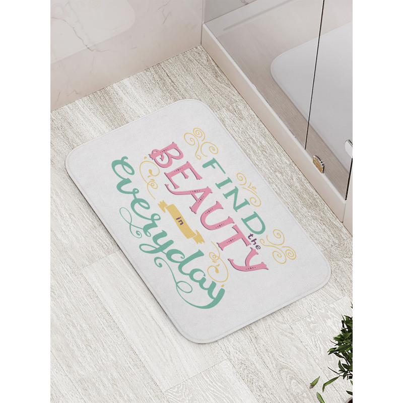 Find the Beauty in Everyday Bath Mat