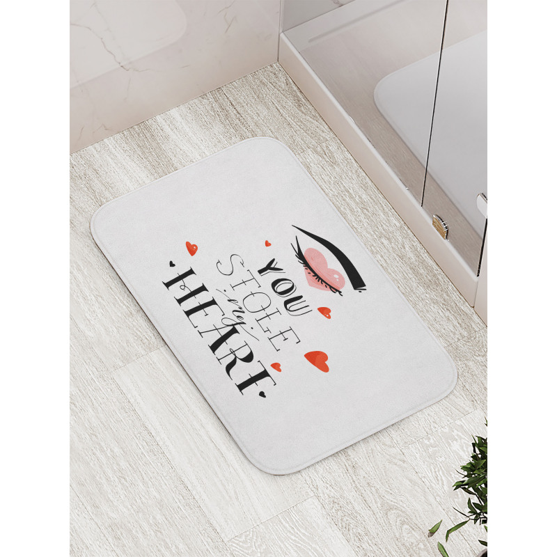 You Stole My Heart Woman Eye Bath Mat