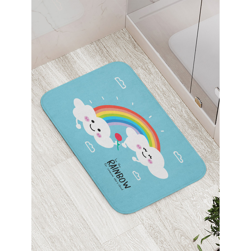 Be Rainbow Someone Saying Bath Mat