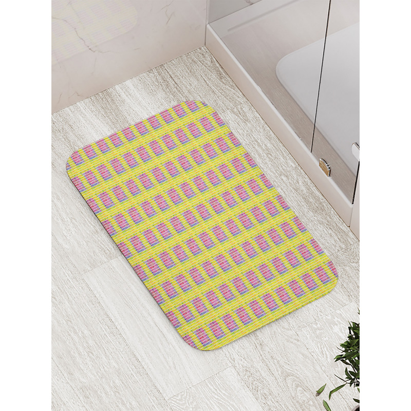 Vivid Symmetric Rounds Bath Mat