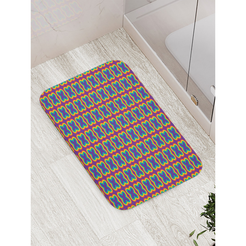 Multicolor Butterfly Bath Mat