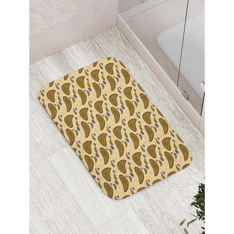 Vintage Eastern Motifs Art Bath Mat