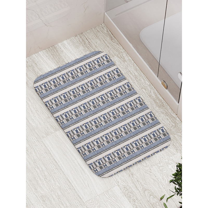 Tribal Traditional Shapes Bath Mat