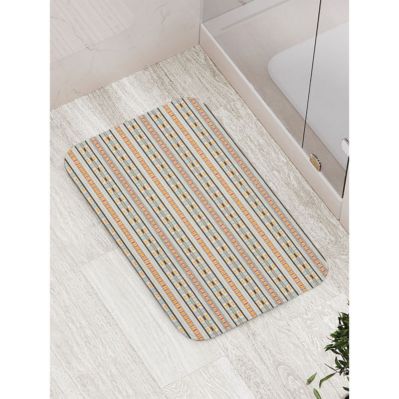 Stripes Kente Motif Bath Mat