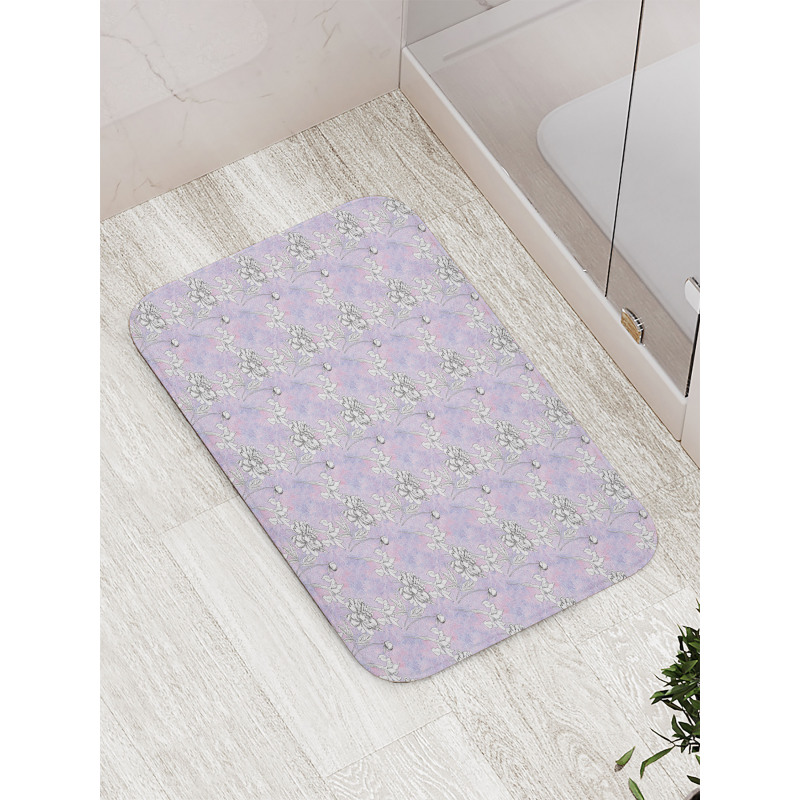 Dreamy Flowers and Buds Bath Mat