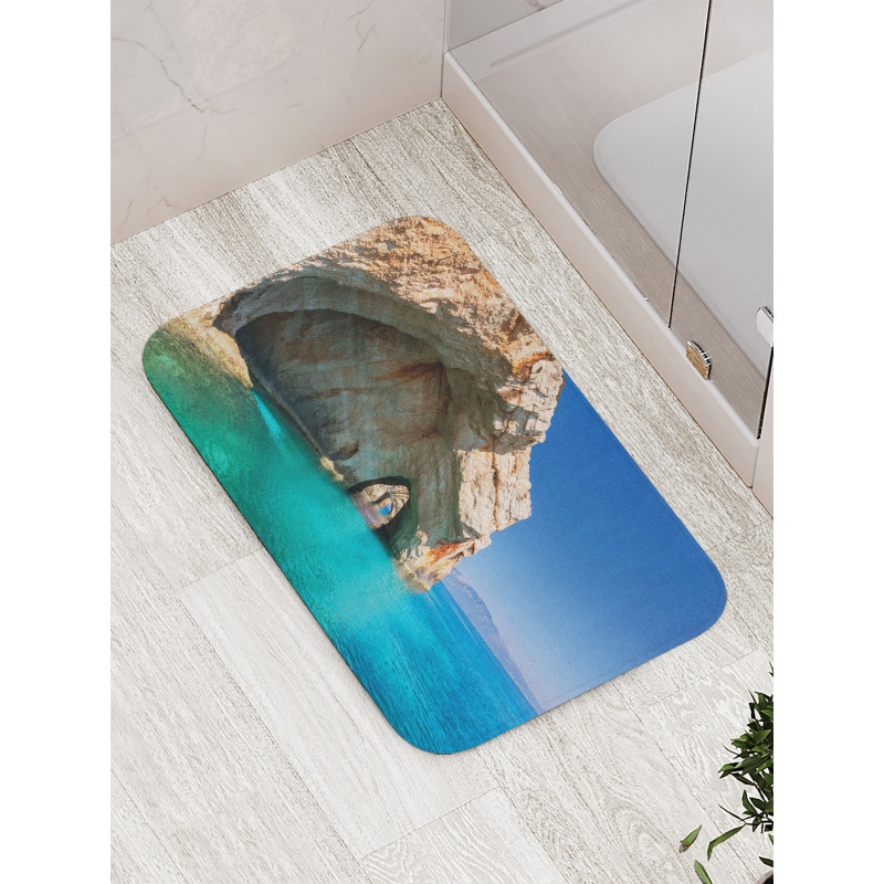 Sea Cave on Zakynthos Bath Mat